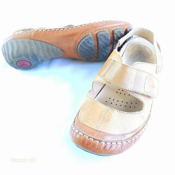 Size 8 Pikolinos tan leather low dress summer Streetwear shoes - Picture 4 of 10